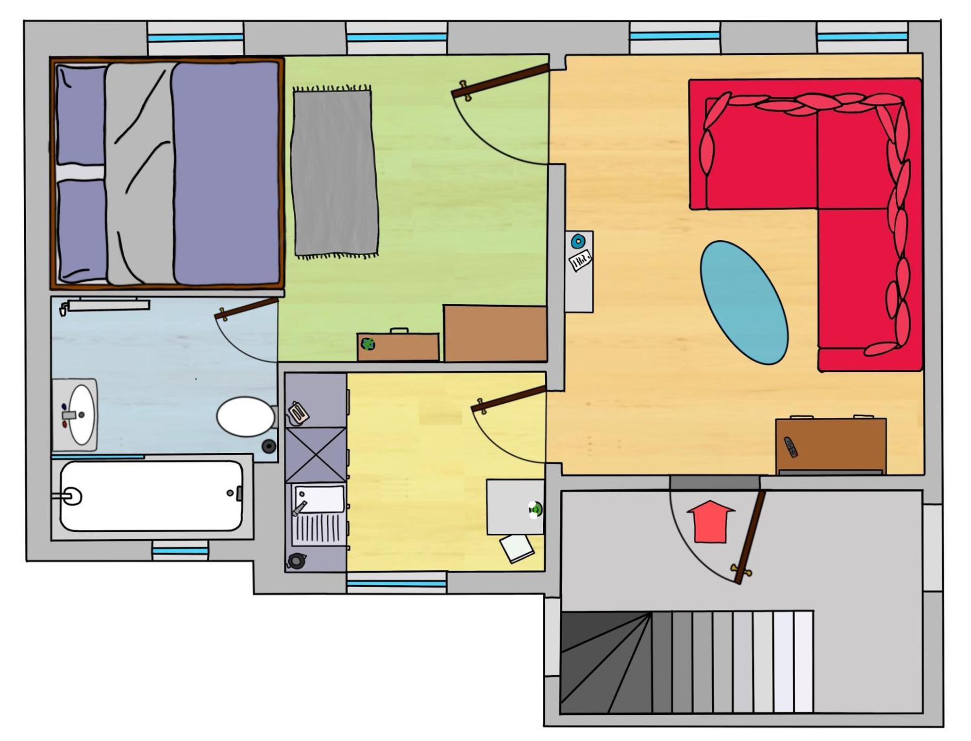 Schwerin Apartment Am Pfaffenteich Dış mekan fotoğraf